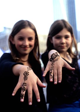 Stuart Broughton; Henna hands